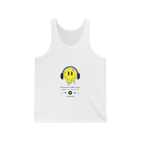 Smiley Psalms 16:11 Unisex Tank