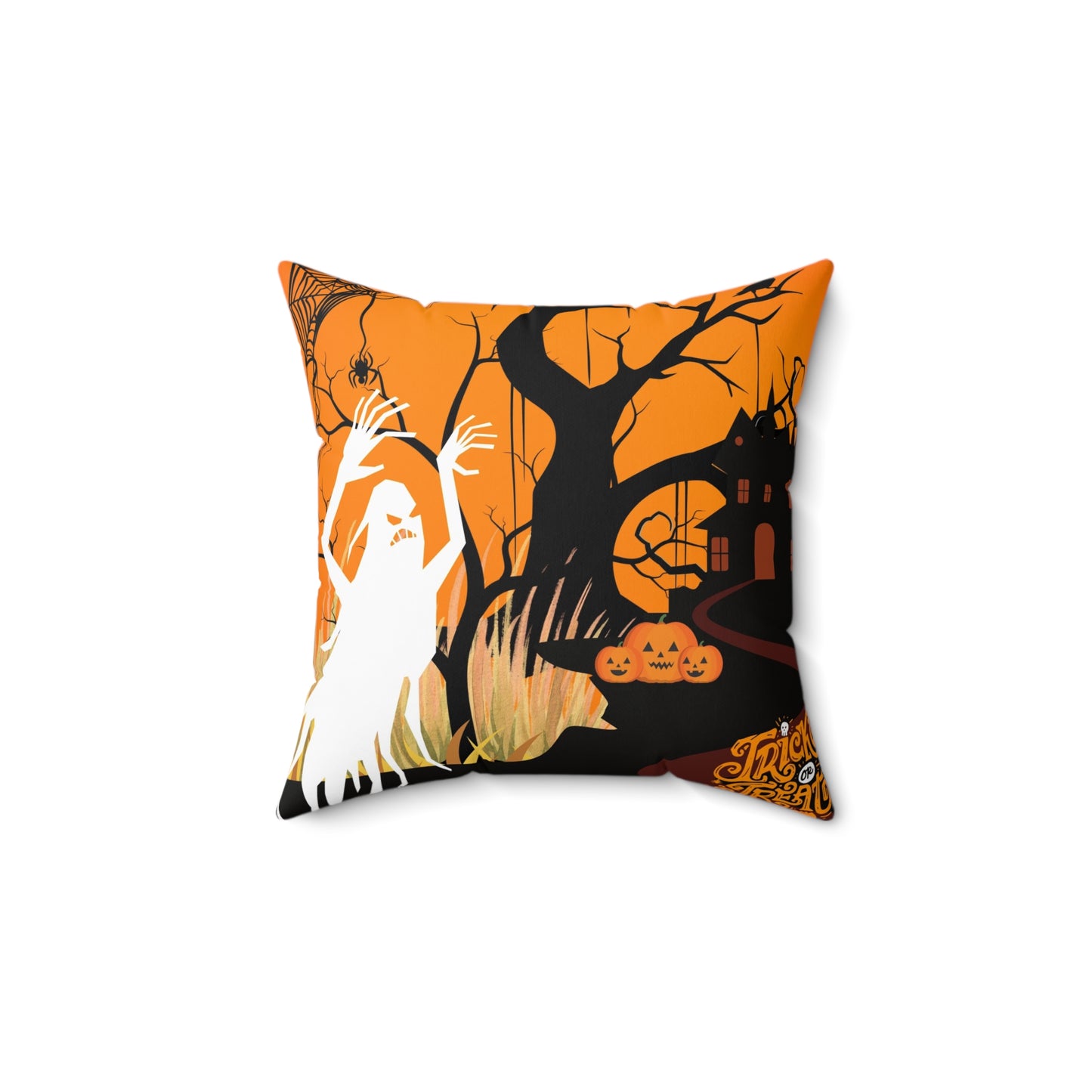 Halloween Decor - Halloween Pillow -  Polyester Square Pillow - Halloween Collective