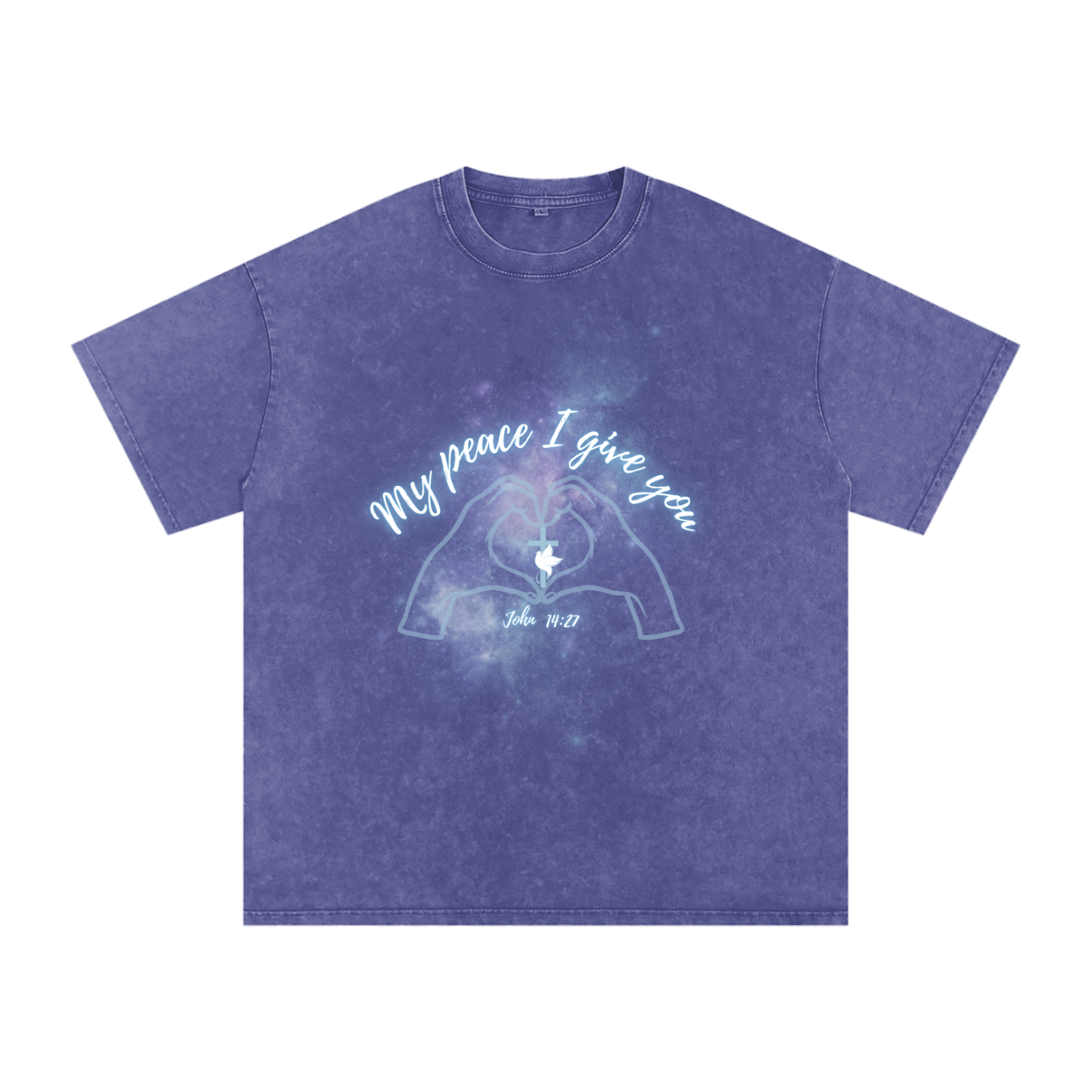 Women's Apparel,Faith Based Apparel,Snow Washed Oversized T-Shirt,Pure Cotton,Daily Casual,Loose-Fit,Summer ,Spring,Fall,Slight Stretch