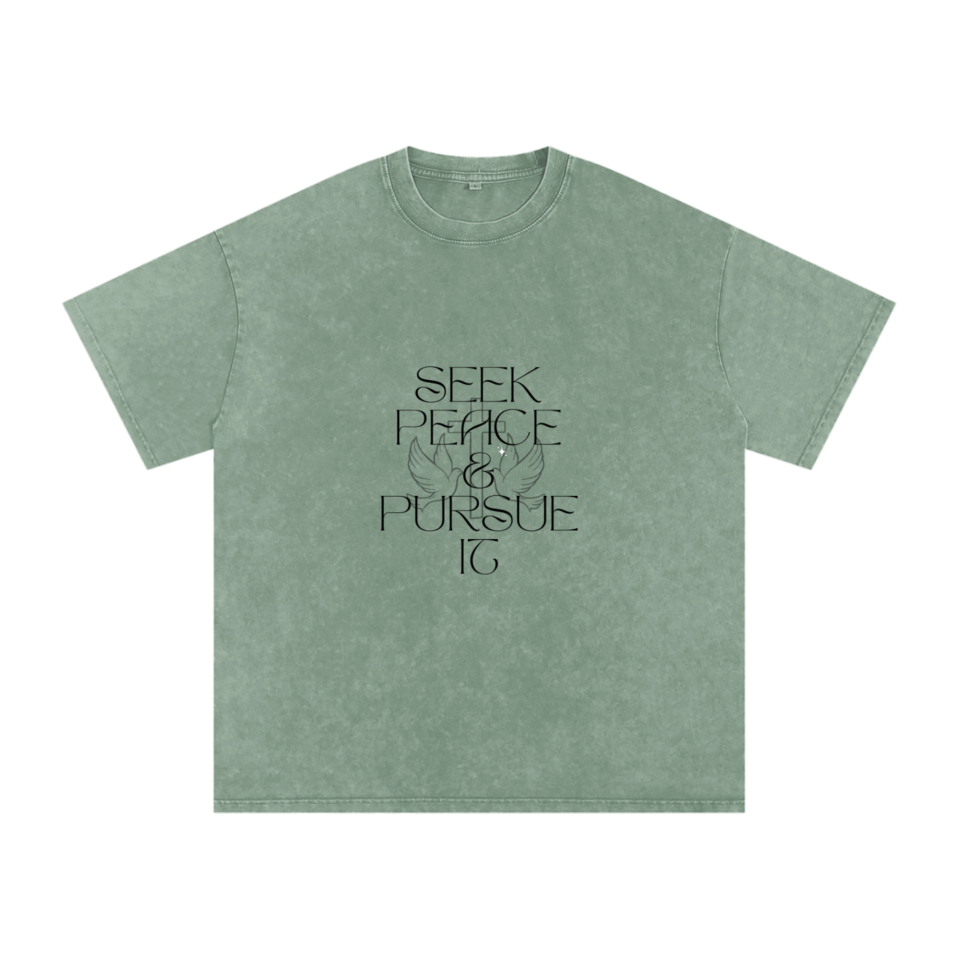 Unisex,Pure Cotton,Loose Fit,Faith Based Apparel,Snow Washed Oversized,Summer Fit,Daily Casual,Bible Verse,Big Letter Quote Tee,Basics
