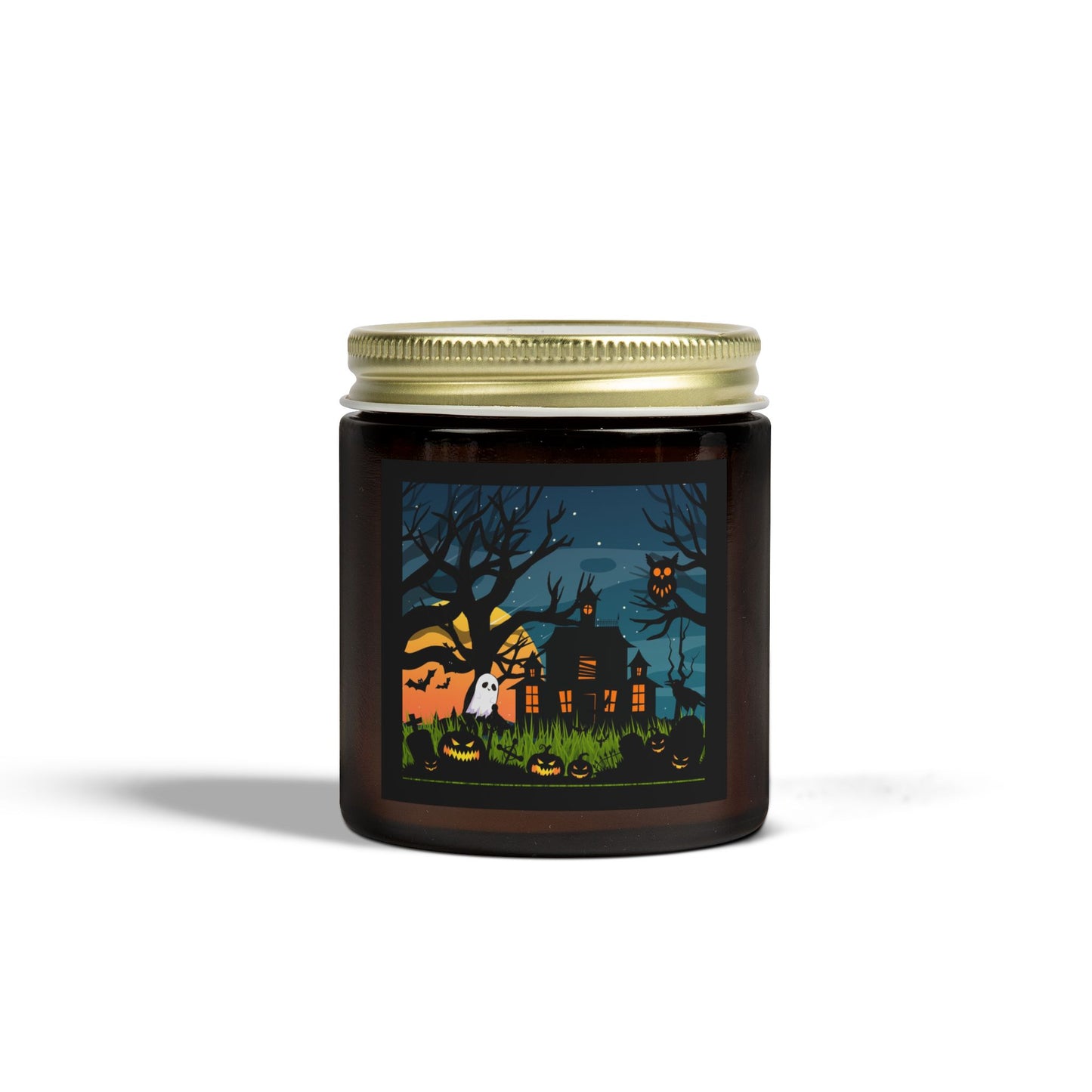 Scented Halloween Candle - Coconut Apricot Wax - Halloween Collective