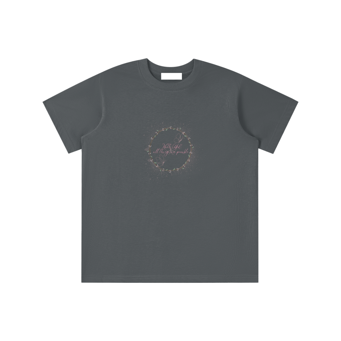 Faith Based Apparel,Girls T-Shirt,Daily Casual,Bible Verse,Moderate Thickness,Pure Cotton,Basics,Essentials T-Shirts,Motivational T-Shirt,Loose Fit