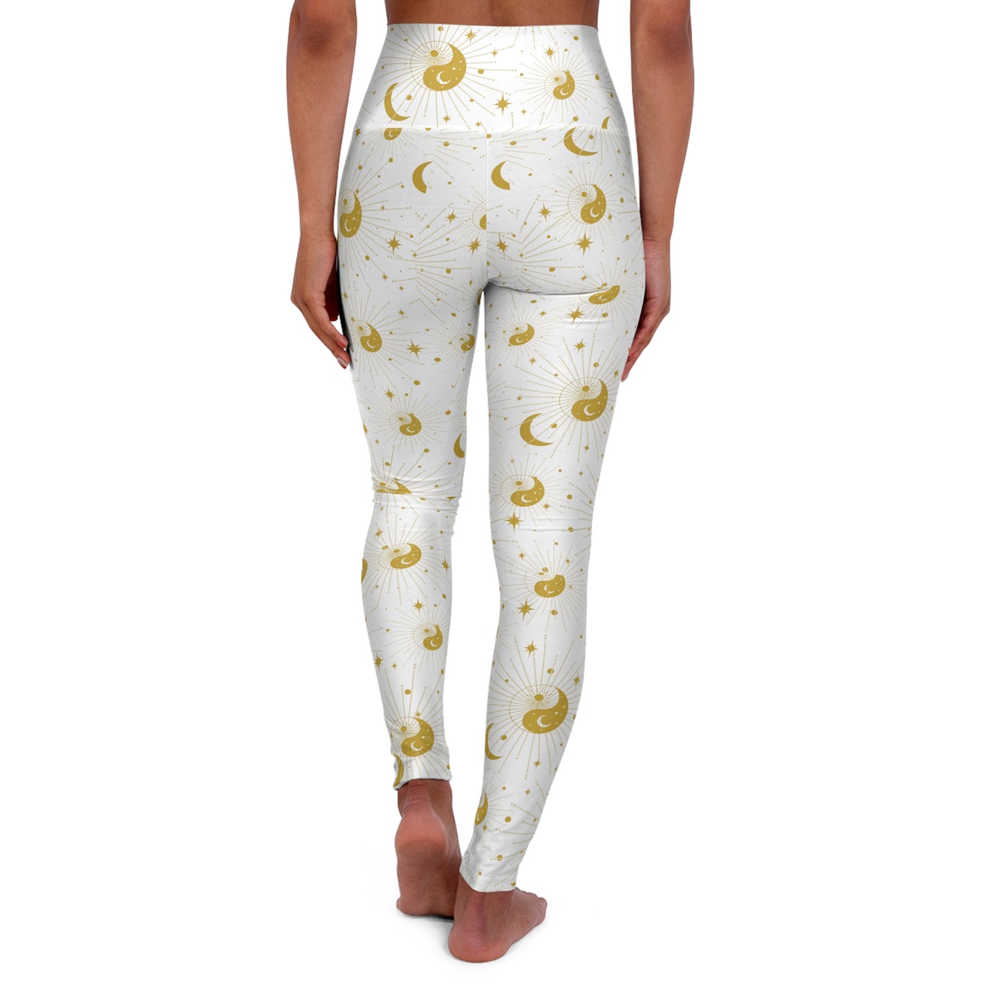 Ying Yang Stars Moon & Sun Yoga Leggings - Kinetic Collective