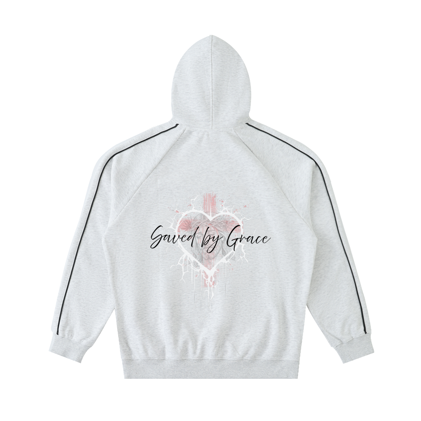 Faith Based Apparel ,Unisex Raglan Hoodie,Preppy,Sporty,Year Round,Yeshua,Jesus Christ,Cotton Blend,Polyester Blend,Christmas