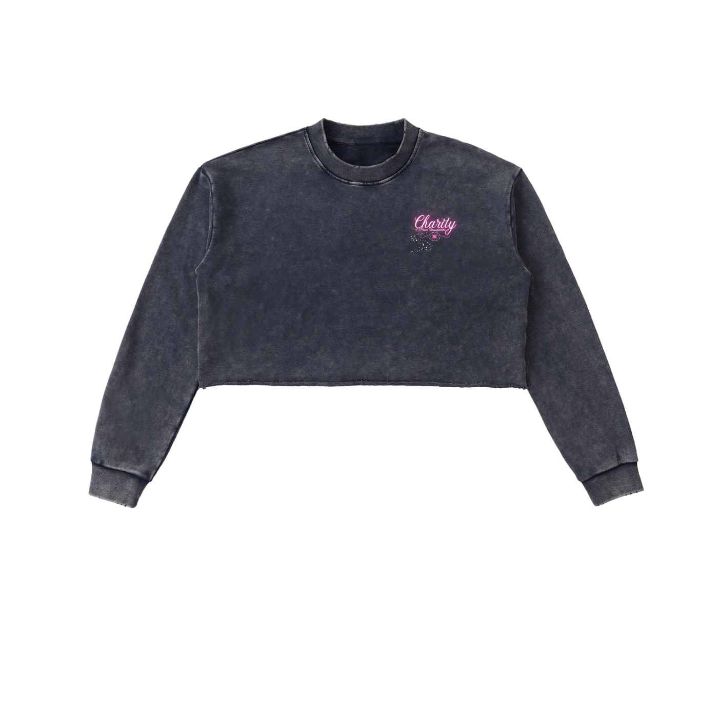 Charitble Cause,Donation Based,Nonprofit Merchandise,Peace Collective,Womens' Fashion,Thick Fabric,Cropped Sweatshirt,Pure Cotton,Raw Edge ,Daily Casual