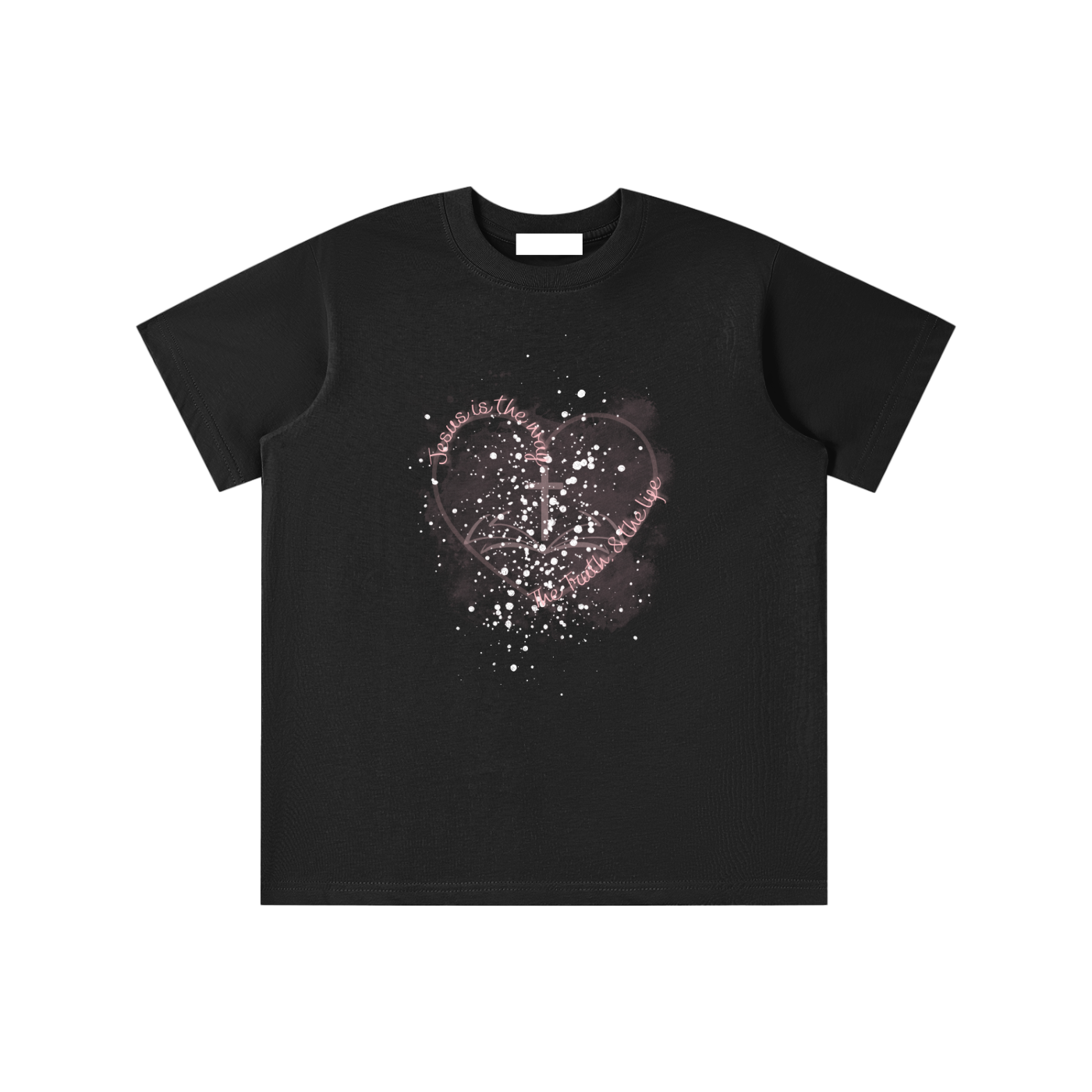 Children's Apparel,Faith Based Apparel,Essential Cotton T-Shirt,Pure Cotton,Loose Fit,Moderate Thicknes,Girls Apparel,Daily Casual,Outdoor,Back to School