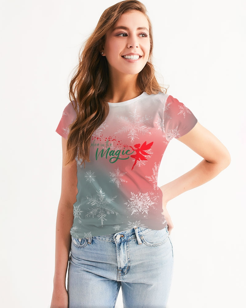 Women's Christmas Print Tee - Christmas Collective