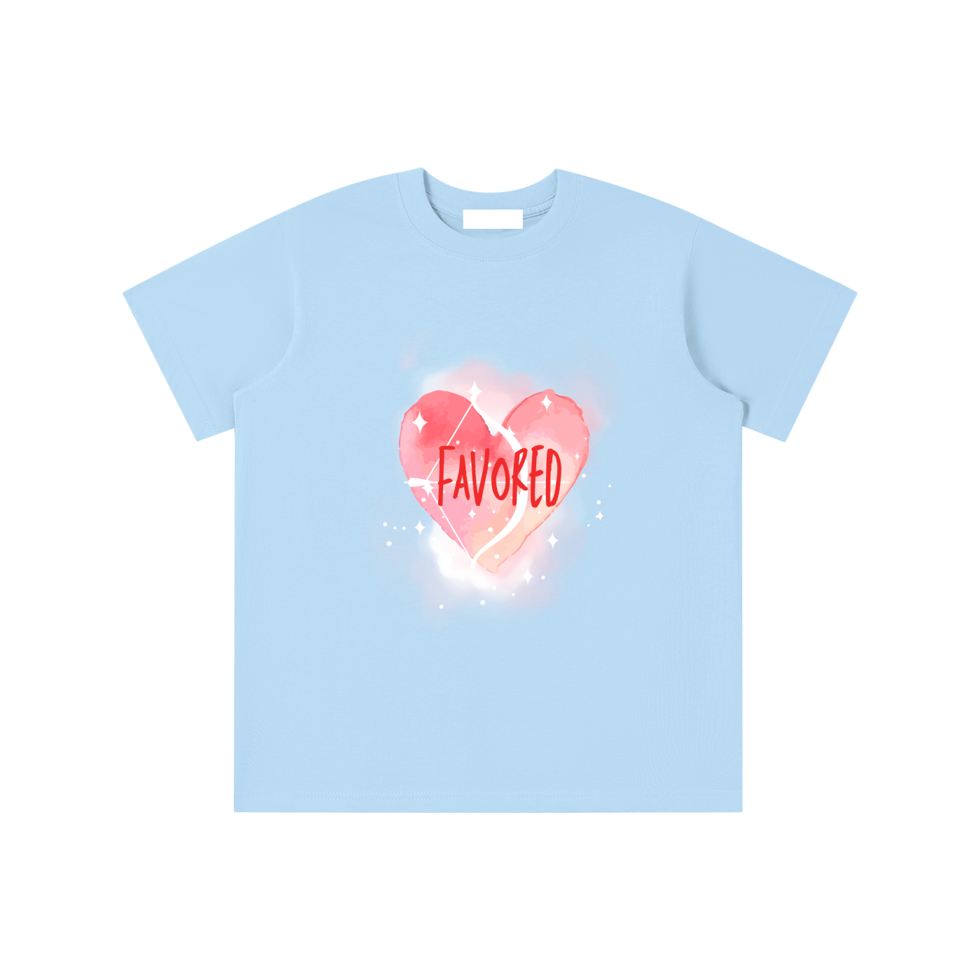 Girls T-Shirt,Graphic T-Shirt,Faith Based Apparel,Pure Cotton,Childrens Essentials,Daily Casual,Heart,Loose Fit,Moderate Thickness,School