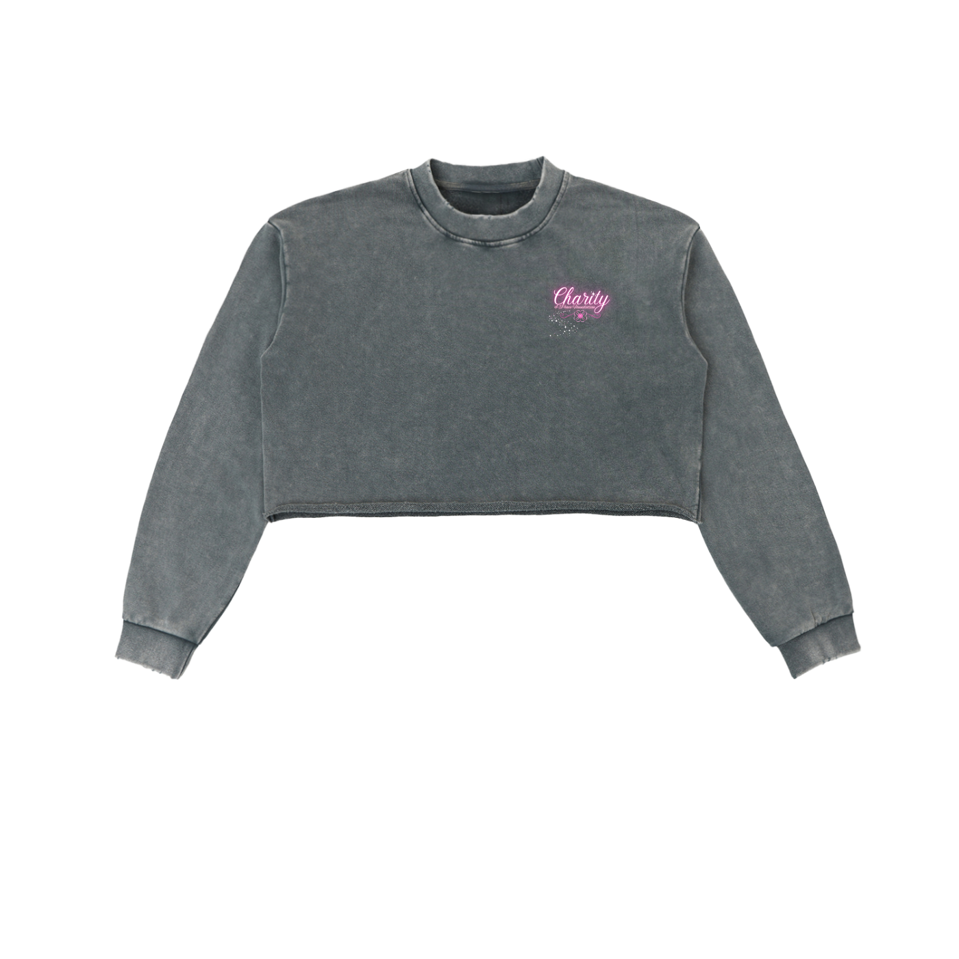 Charitble Cause,Donation Based,Nonprofit Merchandise,Peace Collective,Womens' Fashion,Thick Fabric,Cropped Sweatshirt,Pure Cotton,Raw Edge ,Daily Casual