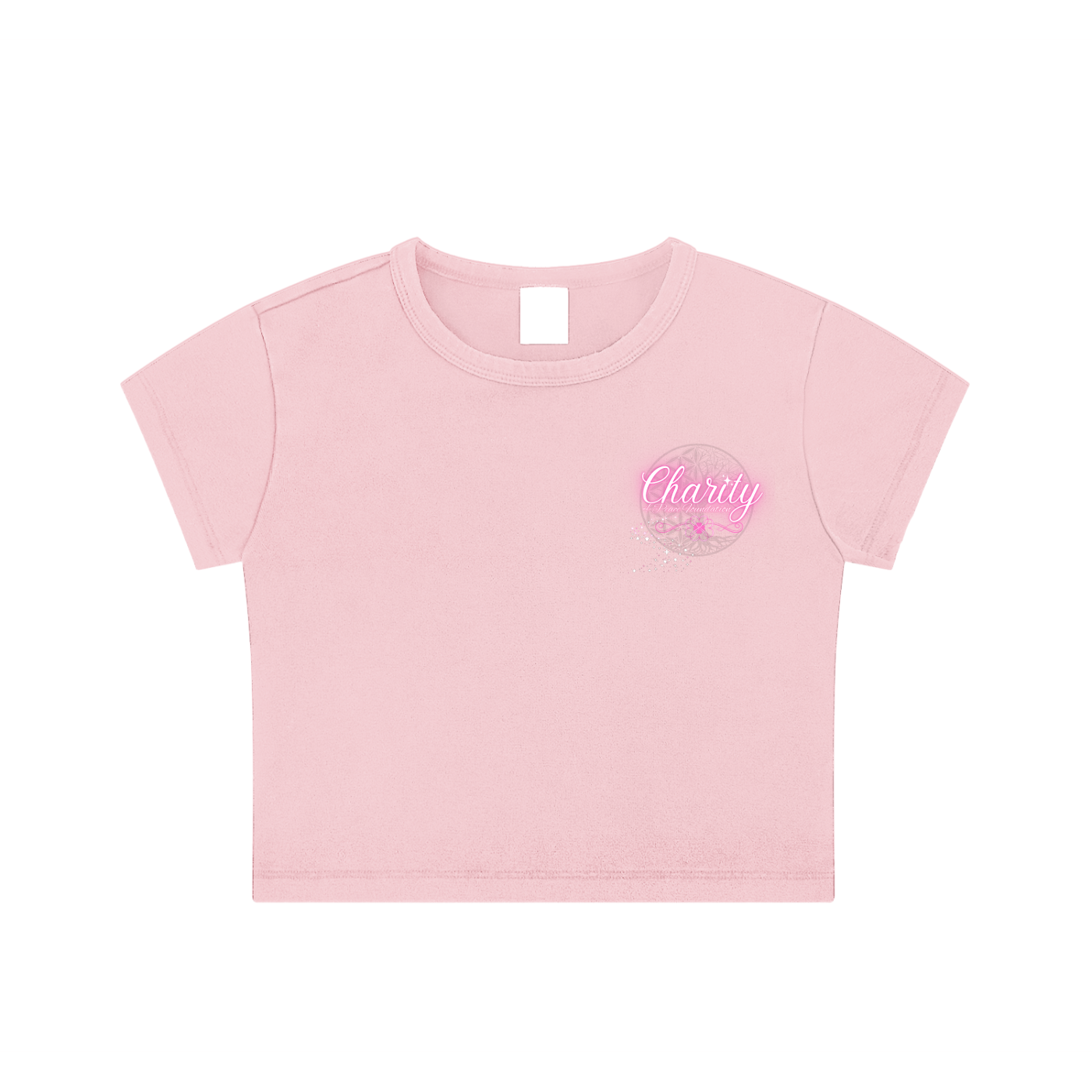 Charitible Cause,Donation Based ,Nonprofit Merchandise,Faith Based Apparel,Peace Collective,Womens' Fashion Top,Snow Washed Crop Top,Blended Cotton,Daily Casual,Moderate Thickness