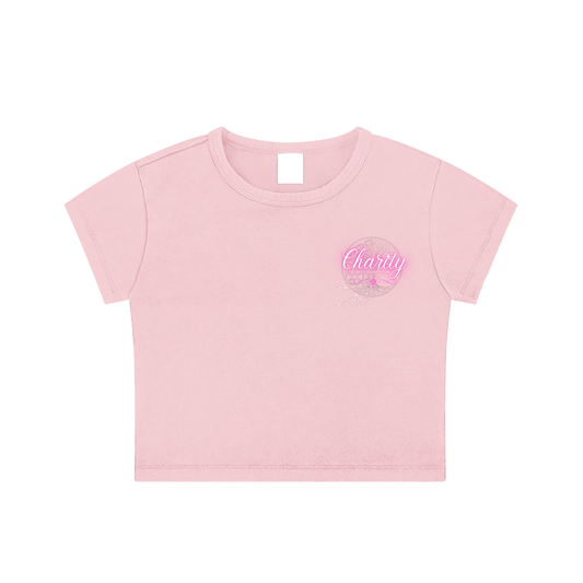 Charitible Cause,Donation Based ,Nonprofit Merchandise,Faith Based Apparel,Peace Collective,Womens' Fashion Top,Snow Washed Crop Top,Blended Cotton,Daily Casual,Moderate Thickness