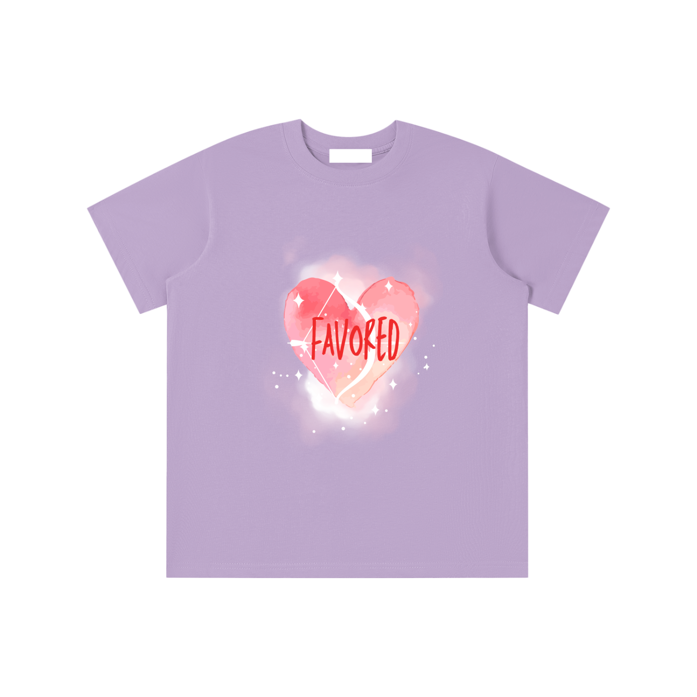 Girls T-Shirt,Graphic T-Shirt,Faith Based Apparel,Pure Cotton,Childrens Essentials,Daily Casual,Heart,Loose Fit,Moderate Thickness,School