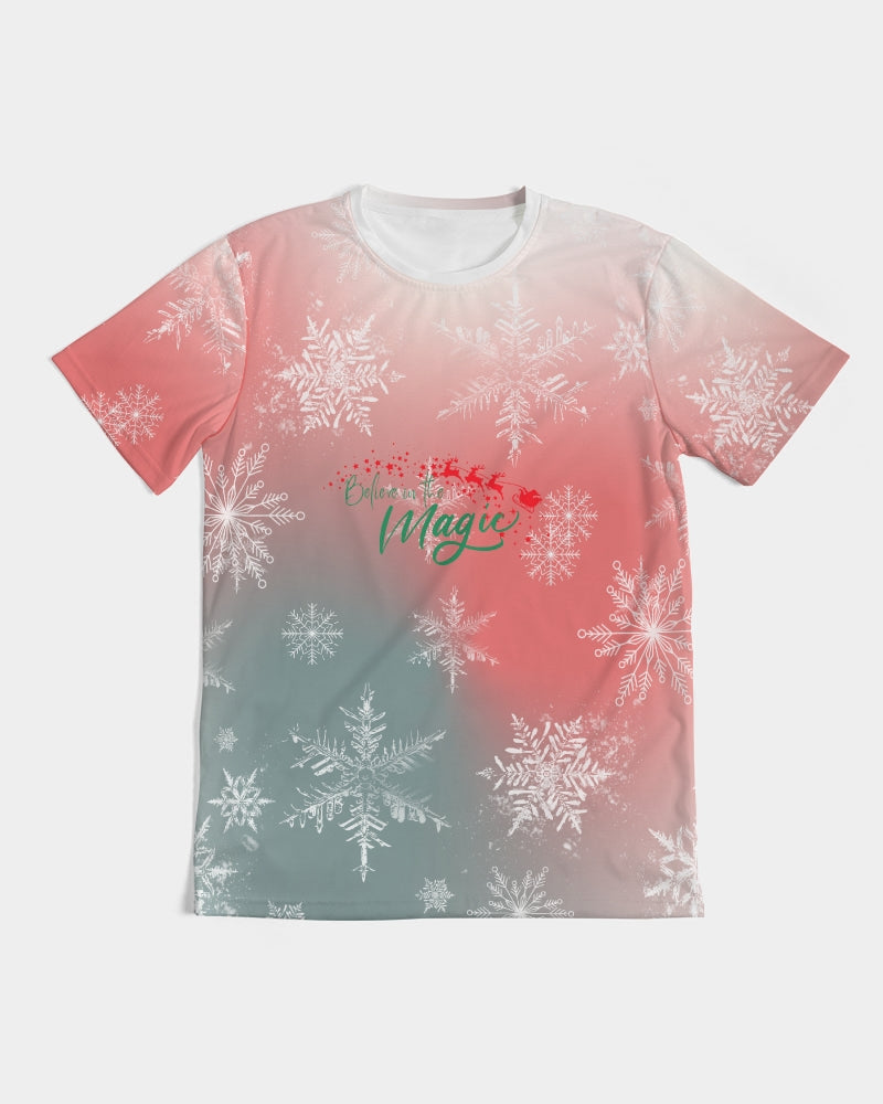 Men's Christmas Print Tee - Matching Father Mother Child Christmas Tee - Matching Tee