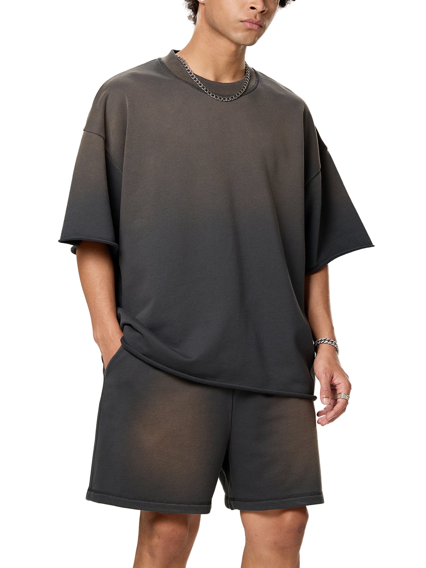 Donation Based,Nonprofit Merchandise,Peace Collective,Sun Fade Raw Edge Cut,Unisex,Moderate Thickness,Loose Fit,Pure Cotton,Charity ,Charitble Cause