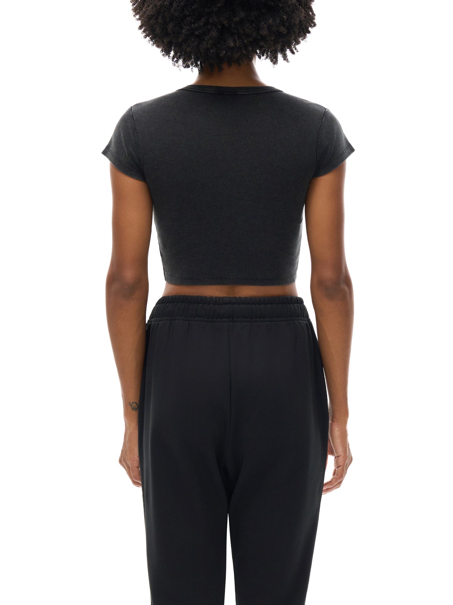 Charitible Cause,Donation Based ,Nonprofit Merchandise,Faith Based Apparel,Peace Collective,Womens' Fashion Top,Snow Washed Crop Top,Blended Cotton,Daily Casual,Moderate Thickness