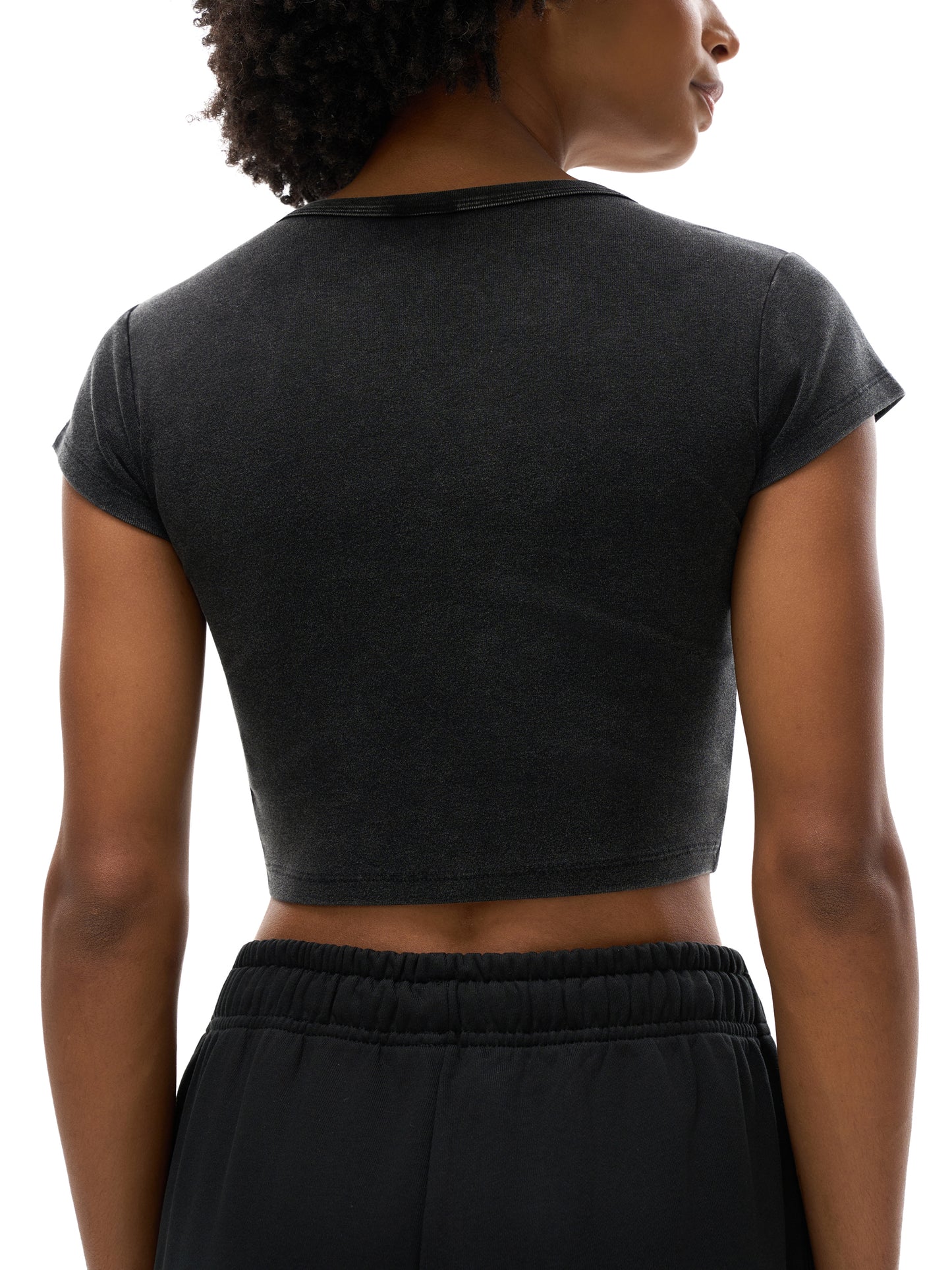 Womens' Faith Based Apparel,Womens Apparel,Snow Washed Crop Top,Thin Fabric,Faith Based Apparel,Blended Cotton,Daily Casual,Small Sizing,Crop Top,Snow Washed